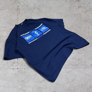 Mens navy vintage Greece Skater tee size mens large 100%cotton